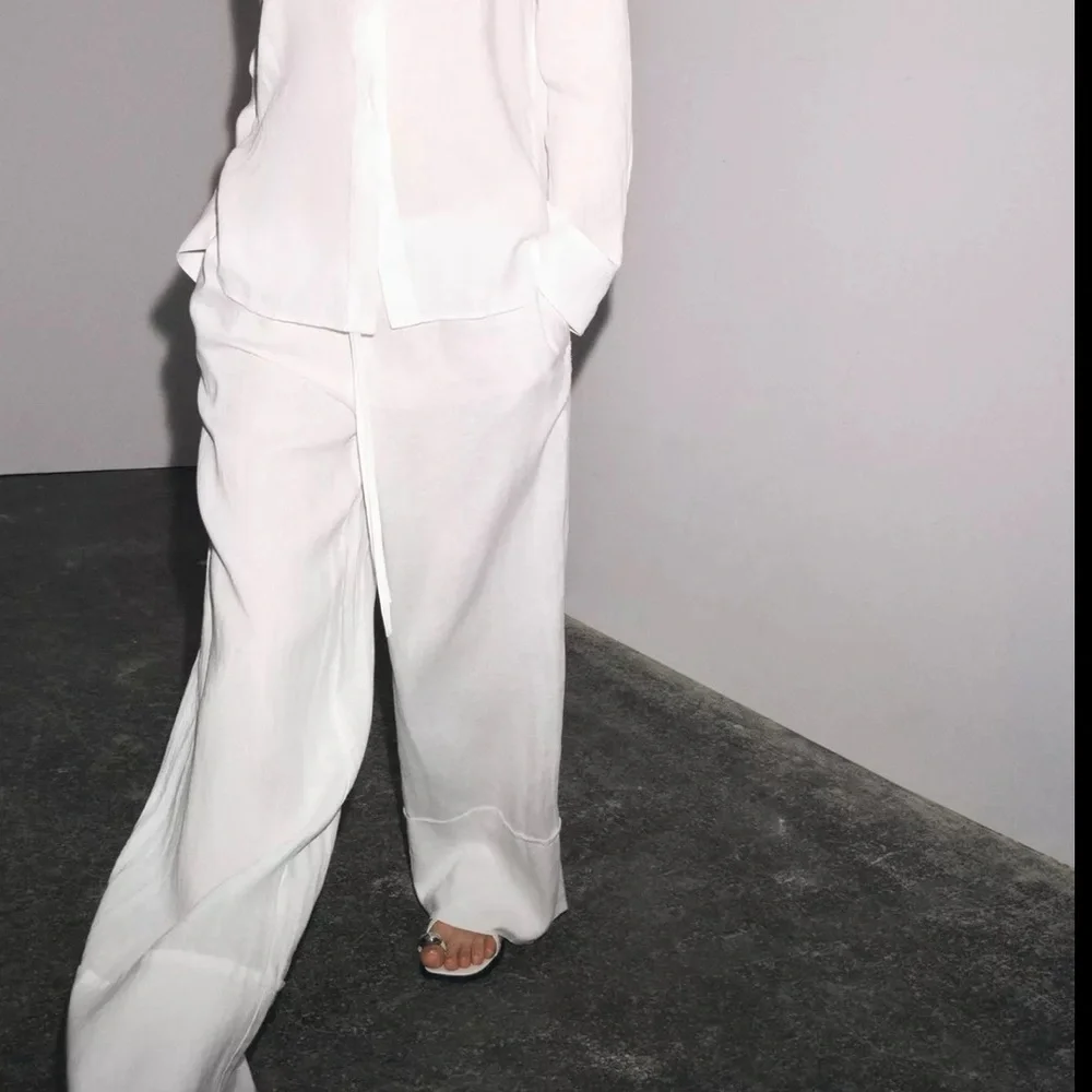 100% linen Palazzo pants Zw collection